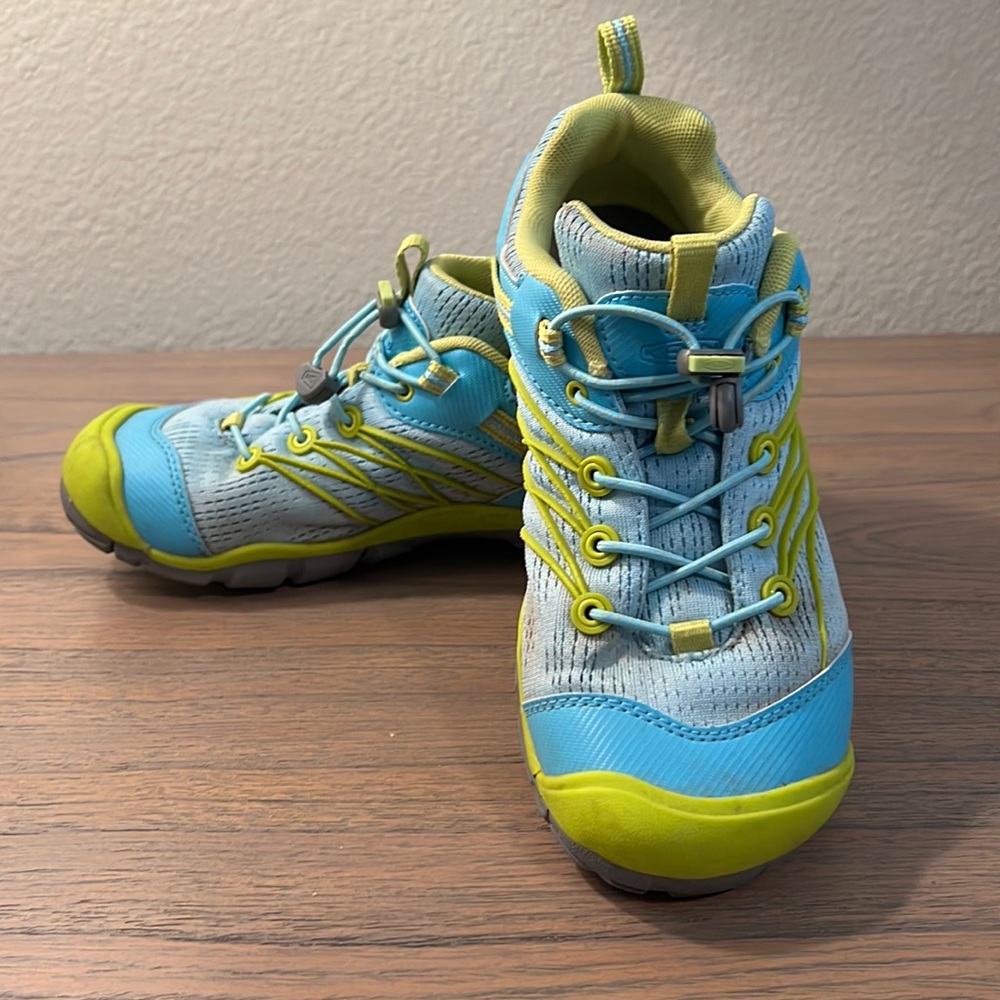 KEEN Chandler Kids Athletic Shoes Blue Green Big Kids 4